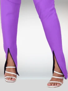 Women Leggings - 中紫紅色 - 查看 5