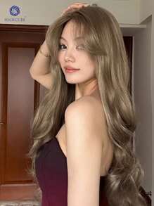 HAIRCUBE 28 英寸刘海，亚麻金色波浪发，优雅时尚，派对必备女神发型 - 亞麻金 - 查看 5