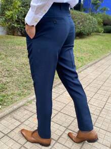 Men Suits - 藏蓝色 - 查看 2