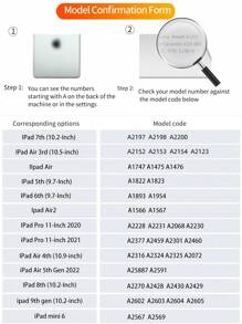 1款純黑色矽膠防震平板電腦保護套,帶鉛筆座,支援睡眠/喚醒功能,適用於三星、ipad平板電腦 - 黑色 - 查看 8