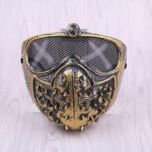 Máscara De Halloween Punk Para Cosplay De Anime, Máscara De Perro Guardián Fantasma Para Baile En La Calle Punk - Plateado - Ver 1