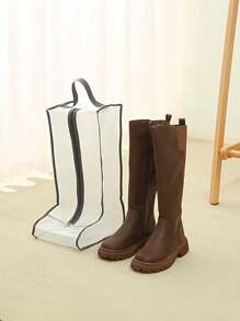 1/2/4 peças de sacos de armazenamento de botas, sacos de pó de sapatos de viagem para botas altas, sacos organizadores de botas para casa com janela transparente para proteção contra poeira