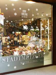 1pc Christmas Decoration Window Sticker Waterproof Adhesive For Shop Window/Glass Door Scene Decoration