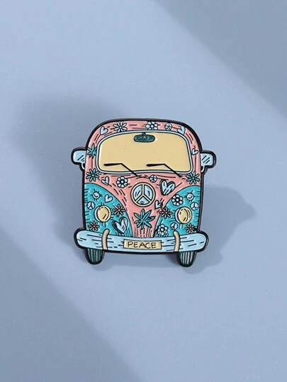 1 Pieza Broche de solapa con flor de dibujos animados, pasador de esmalte para ropa, sombrero, mochila, joyería divertida con flores, pasador de joyería para regalo de amigos