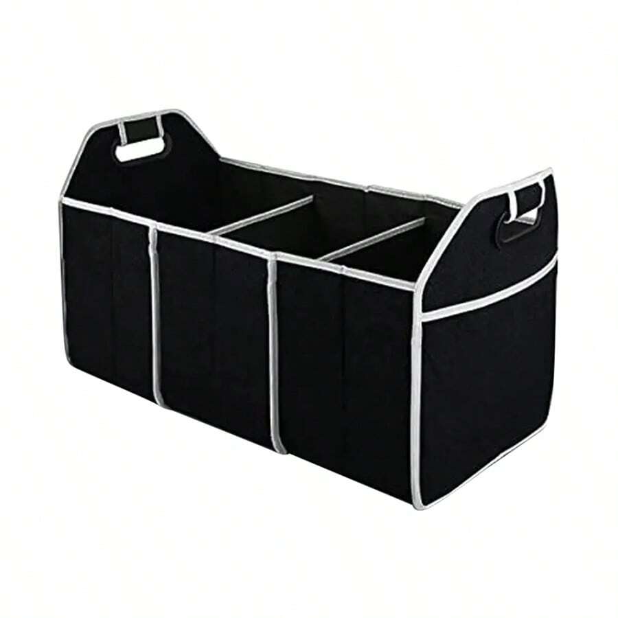 Bolsa De Almacenamiento Organizadora De Maletero De Automóvil - Negro - Ver 1