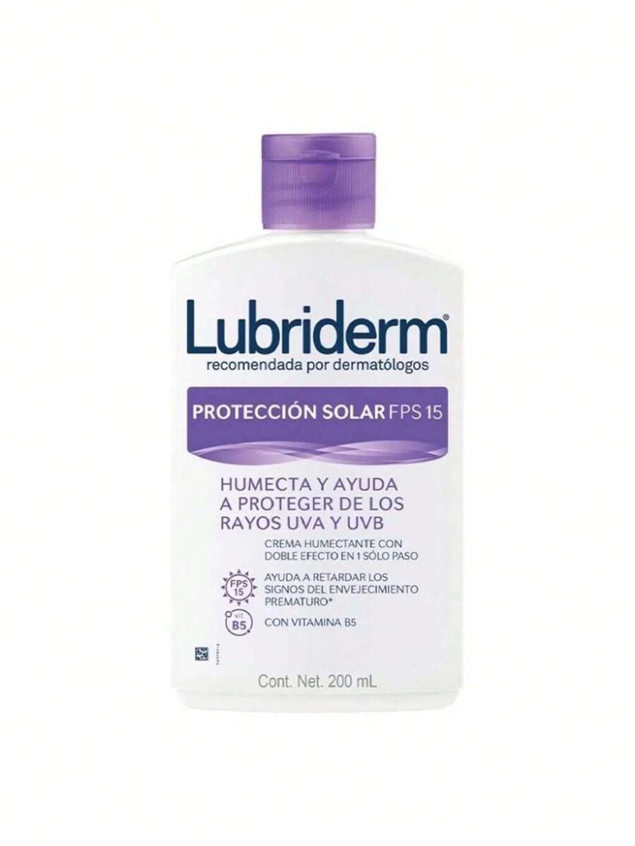 Lubriderm Sun Protection Body Cream Fps 15 200ml - Lilac Purple - View 1