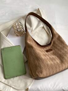 女士腋下包托特包 - 卡其色 - 查看 6