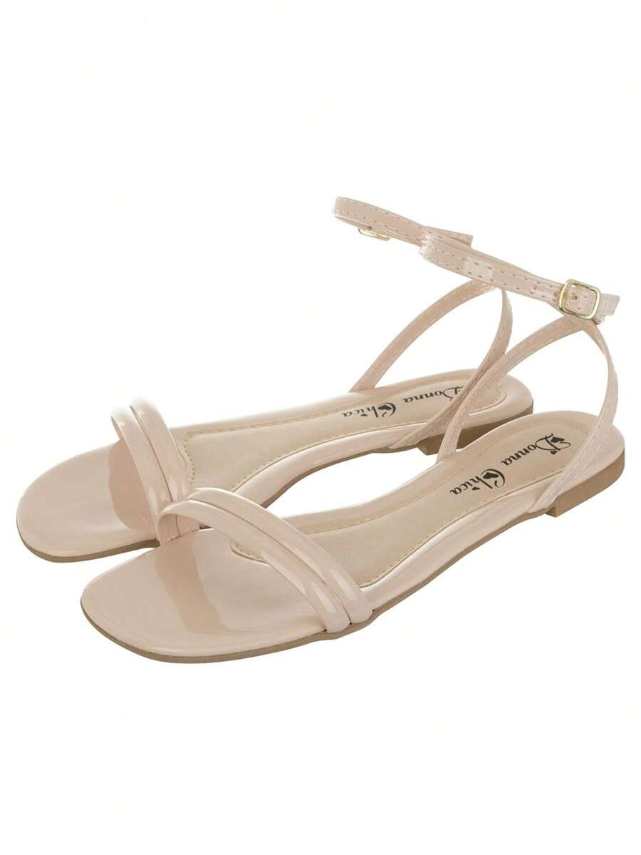 Women Flat Sandals - Màu hồng gỉ - Xem 1