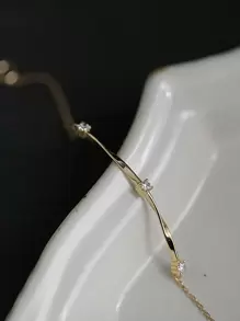 BALMORA 1pc Elegant S925 Sterling Silver Water Ripples, Twisted Wire & Decorated Bracelet For Women, Great For Daily Wearing And Gifts