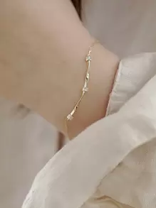 BALMORA 1pc Elegant S925 Sterling Silver Water Ripples, Twisted Wire & Decorated Bracelet For Women, Great For Daily Wearing And Gifts