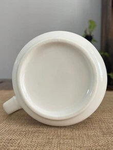 陶瓷杯,簡約風咖啡杯,適用於家庭和辦公室 - 白色 - 查看 5