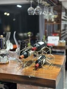 酒瓶收納架 - 金色 - 查看 2