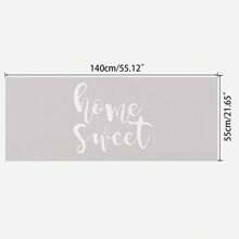 1 件藝術字母圖案防塵罩,北歐風格,帶 4 個儲物袋,防滑,可水洗,用於洗衣機、冰箱和家居裝飾 - 淺灰色 - 查看 5