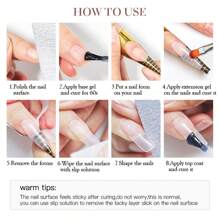 7ml Pink Quick Extension Gel Nagellack Construct Hard Gel Semi Permanent Akryl Extension Nail Art Lack - Rosa - Visa 8