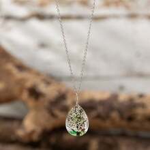 Collar Con Colgante De Árbol De La Vida Simple Y Moderno - Blanco y Negro - Ver 5