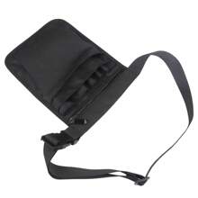 1pc Black Nurse Tool Waist Bag Portable First Aid Medical Supplies Storage Bag, European And American Style