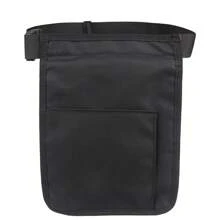 1pc Black Nurse Tool Waist Bag Portable First Aid Medical Supplies Storage Bag, European And American Style