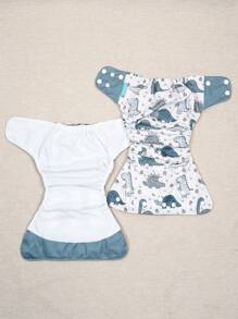 Happy Flute 4PCS Seris Reusable Baby Cloth Diaper Cover - Multicolor - View 7