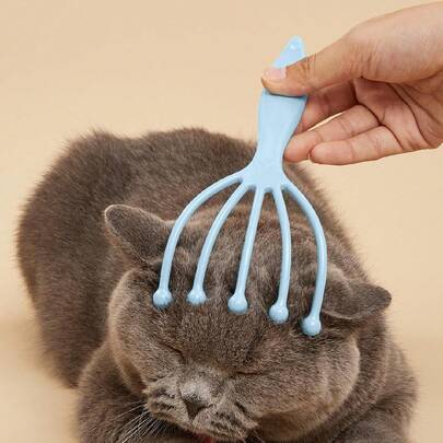 2入組塑料五爪球寵物按摩器及互動球,隨機顏色