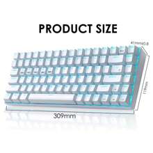 Teclado - Blanco azul - Ver 2