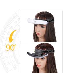 HMQ beauty 1pc Led Beauty Lamp For Eyelash Extension, Beauty Tattoo, Ear Cleaning, Usb Portable Headlight - White - View 6