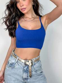 Women Tank Tops & Camis - Royal Blue - View 2