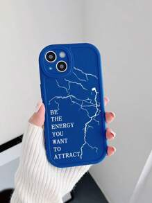 1入組字母圖案霧面手機殼，兼容 iPhone Samsung Galaxy IPhone SHOUJIK IPhone 11 Case IPhone 13 Case IPhone 15 Pro Max Case S24ULTRA Case - 彩色 - 查看 1