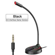 1個黑色usb卡拉ok麥克風,專業錄音和唱歌,桌面電腦和電玩麥克風,全指向性電容麥克風 - 黑色 - 查看 7