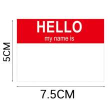 75入組3"x 2"名牌貼紙,胸牌識別卡,剝離式"hello My Name Is"名牌貼紙,用於主題派對,家庭,學校,辦公室會議的彩色名牌 - 彩色 - 查看 5