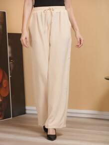 Women Pants - Màu Khaki - Xem 2
