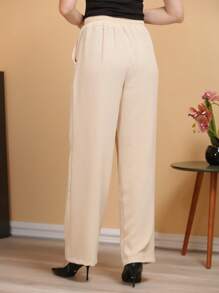 Women Pants - Màu Khaki - Xem 5