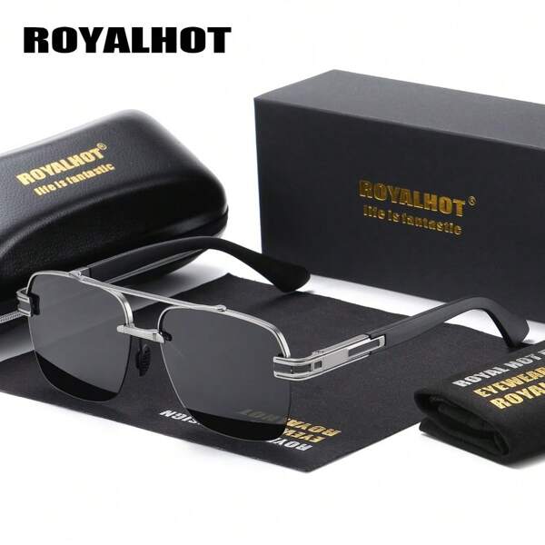 RoyalHot RoyalHot Polarized Classic Metal Oval Frame Fashion Fashion Glasses, Suitable For Driving For Summer Beach Vacation,Outdoor,Travel Back To School Fashionable Preppy School Look