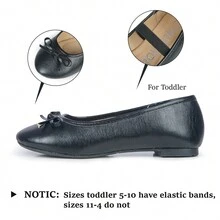MUSSHOE Slip-on Ballerina Shoes Wedding Party Flats Shoes for  Little Kids - 黑與白 - 查看 2