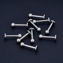 Labret Barbell 10PCS Monroe Lip Barbell Ring Helix Earring Tragus Cartilage Studs Surgical Steel Piercing Jewelry for Women Men
