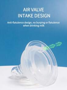 KUNT 1pc Baby Silicone Wide Neck Textured Nipple Suitable For 5cm Diameter Milk Bottles