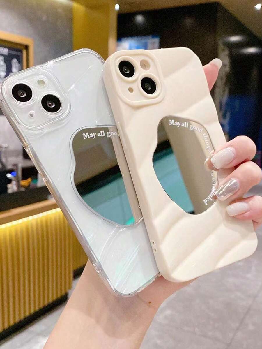 Ốp lưng điện thoại Apple họa tiết gợn nước trong suốt mới 1 chiếc tương thích với iPhone, chống nước, chống sốc, chống rơi, chống trầy xước - Trong sáng - Xem 1