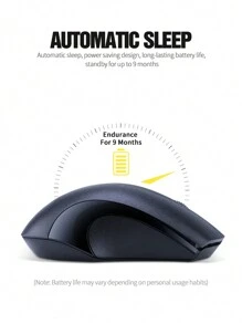 Ratón Inalámbrico Para Negocios De Oficina Con Interfaz Usb, Diseño Simple, Función De Auto-sueño, Larga Duración De La Batería - Rosa Pálido - Ver 3