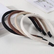 4pcs Girls' Cute Rabbit Ear & Knitted Hair Hoop For Daily Wear, Autumn/Winter - Multicolor - View 9