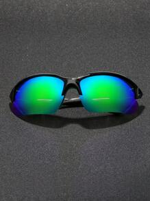 1入組男士騎行專用偏光太陽眼鏡，適用於戶外活動和街頭風格 - 綠色 - 查看 2