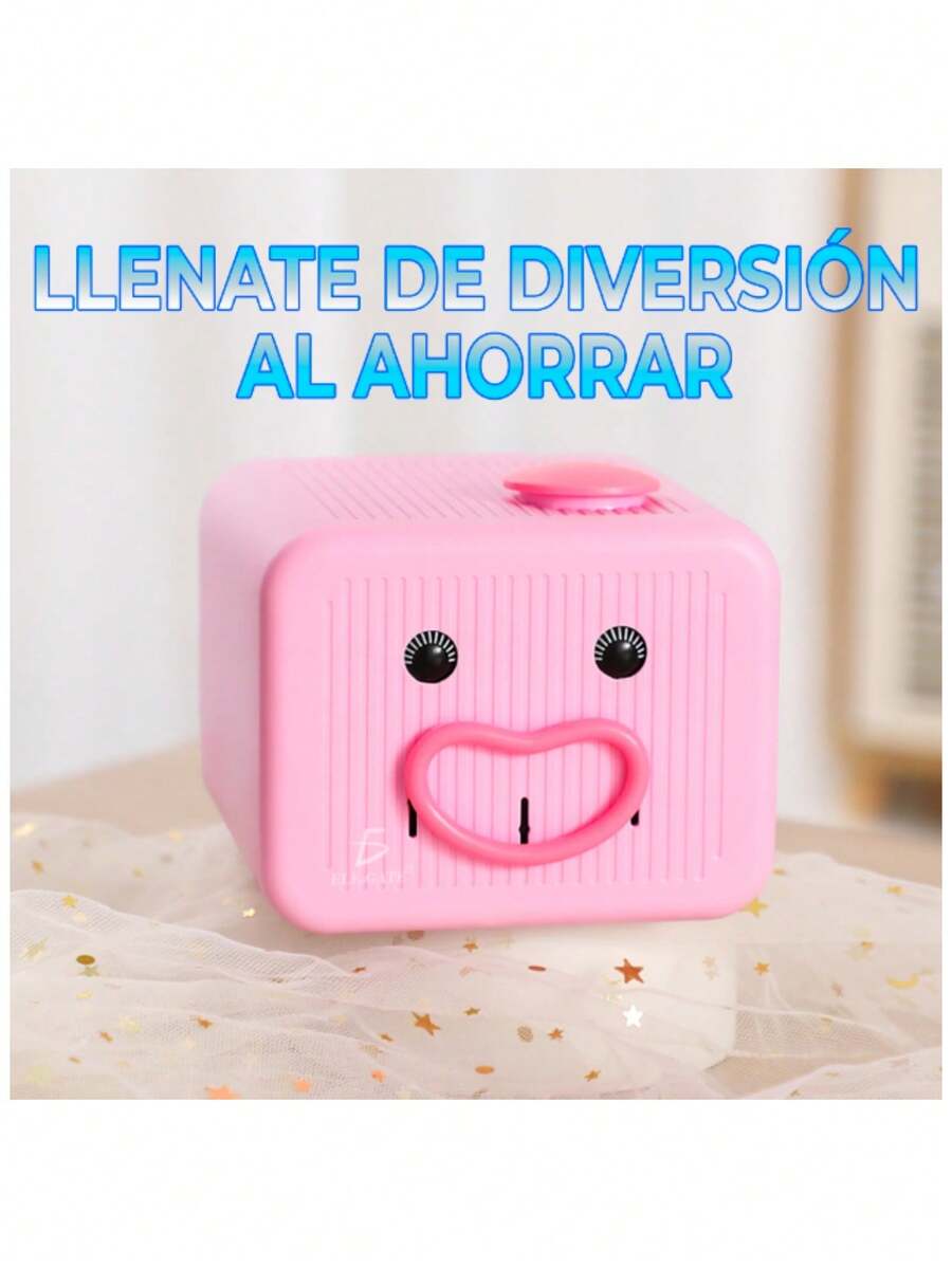 ALCANCIA ELECTRONICA CON GESTOS Y SONIDO AHORRO DE DINERO - Rosa - Ver 1