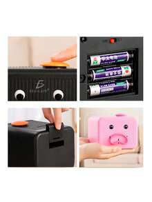 ALCANCIA ELECTRONICA CON GESTOS Y SONIDO AHORRO DE DINERO - Rosa - Ver 3