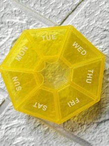 1入組便攜式迷你7天藥盒,旅行收納盒 - 紫色 - 查看 4