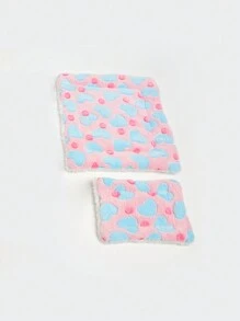 1pc Thickened Coral Velvet Hamster Mat For Small Pets Such As Rabbit, Hedgehog, Random Color - Multicolor - View 9