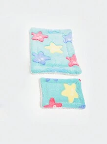 1pc Thickened Coral Velvet Hamster Mat For Small Pets Such As Rabbit, Hedgehog, Random Color - Multicolor - View 8