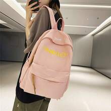 Smiling Face Backpack For Ladies, Large Capacity Couple Backpack, Versatile Student Bookbag, Very Fashionable Design - Pink - View 2