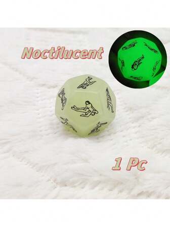 1pc 12-Sided Sex Dice, Sex Toys, Sex Position Dice, BDSM Bondage Kits, Sex Dices, Sex Toys, BDSM Bondage Kits, Har Sex, Sex Adults, Dice For Sex, BDSM Toys, Bdsm Kits, Sex Tools, Glow In The Dark Funny, Tool Sex, Sex Romance Love Humour Gambling Adult Games Erotic Craps Pipe For Couples