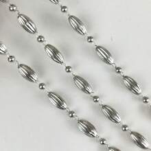 Diy Jewelry Making Material 4*10mm Ccb Spaced Small Copper Ball Handmade Chain - Pattern ccb copper bead handmade chain kc gold one meter - View 4