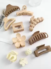 11pcs Women's Hair Claw Clips, Suitable For Daily Use Casual - Multicolor - View 2