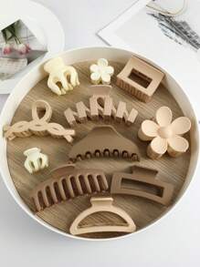 11pcs Women's Hair Claw Clips, Suitable For Daily Use Casual - Multicolor - View 1