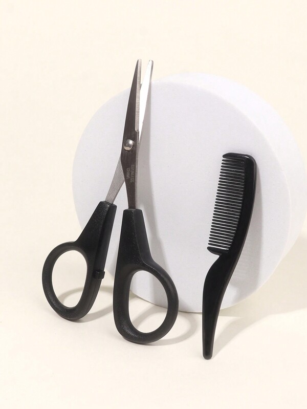 1 Set Men's Beard Scissors Styling Set Includes 1 Small Beard Trimming